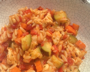 One-dish-kid-approved Chicken Veggie Orzo